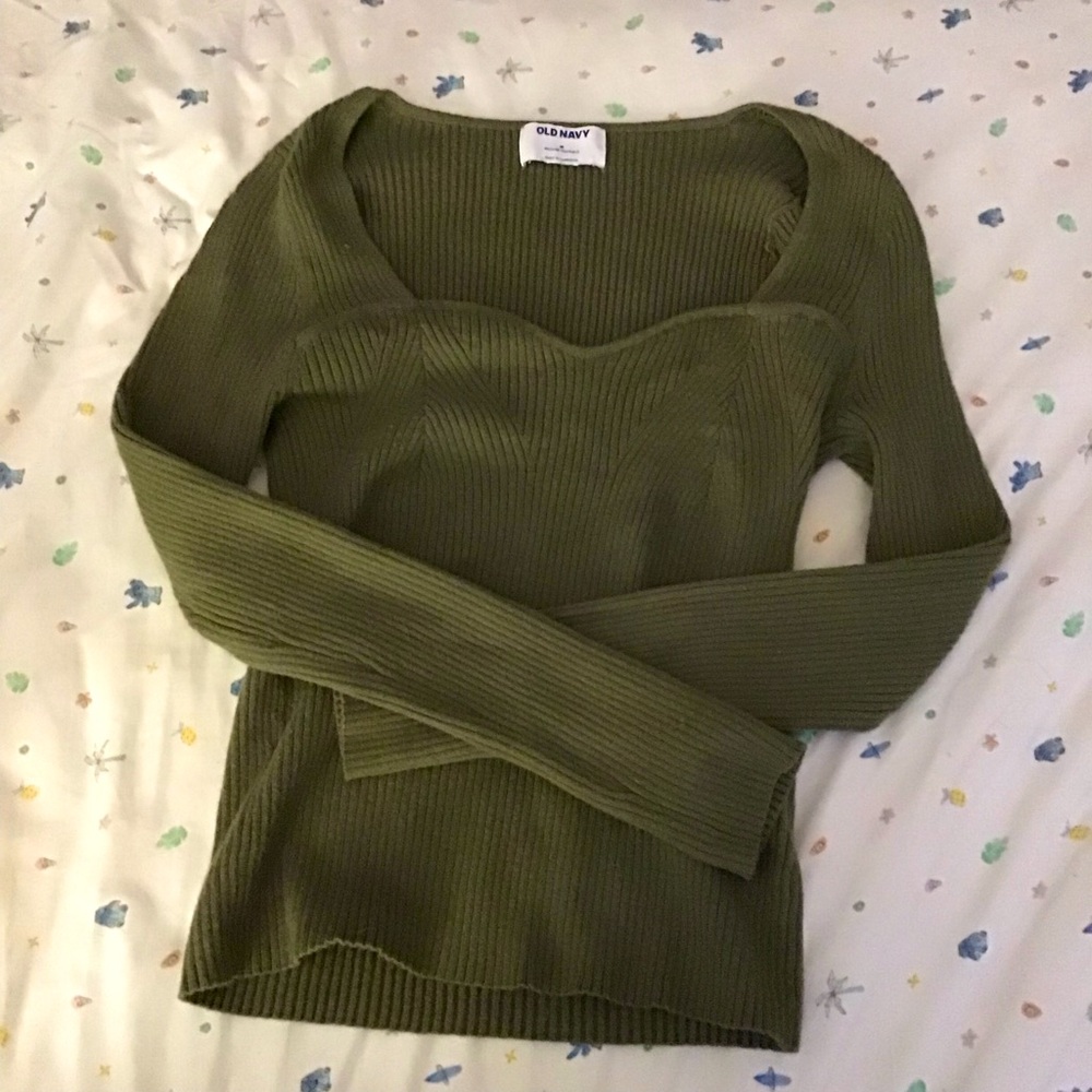 Old Navy Sage Green Knit Top
